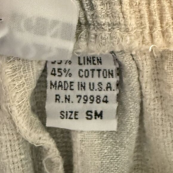 Chicos Design Striped Linen-Cotton Blend Elastic Waist Shorts Size Small Beachy - Picture 6 of 7